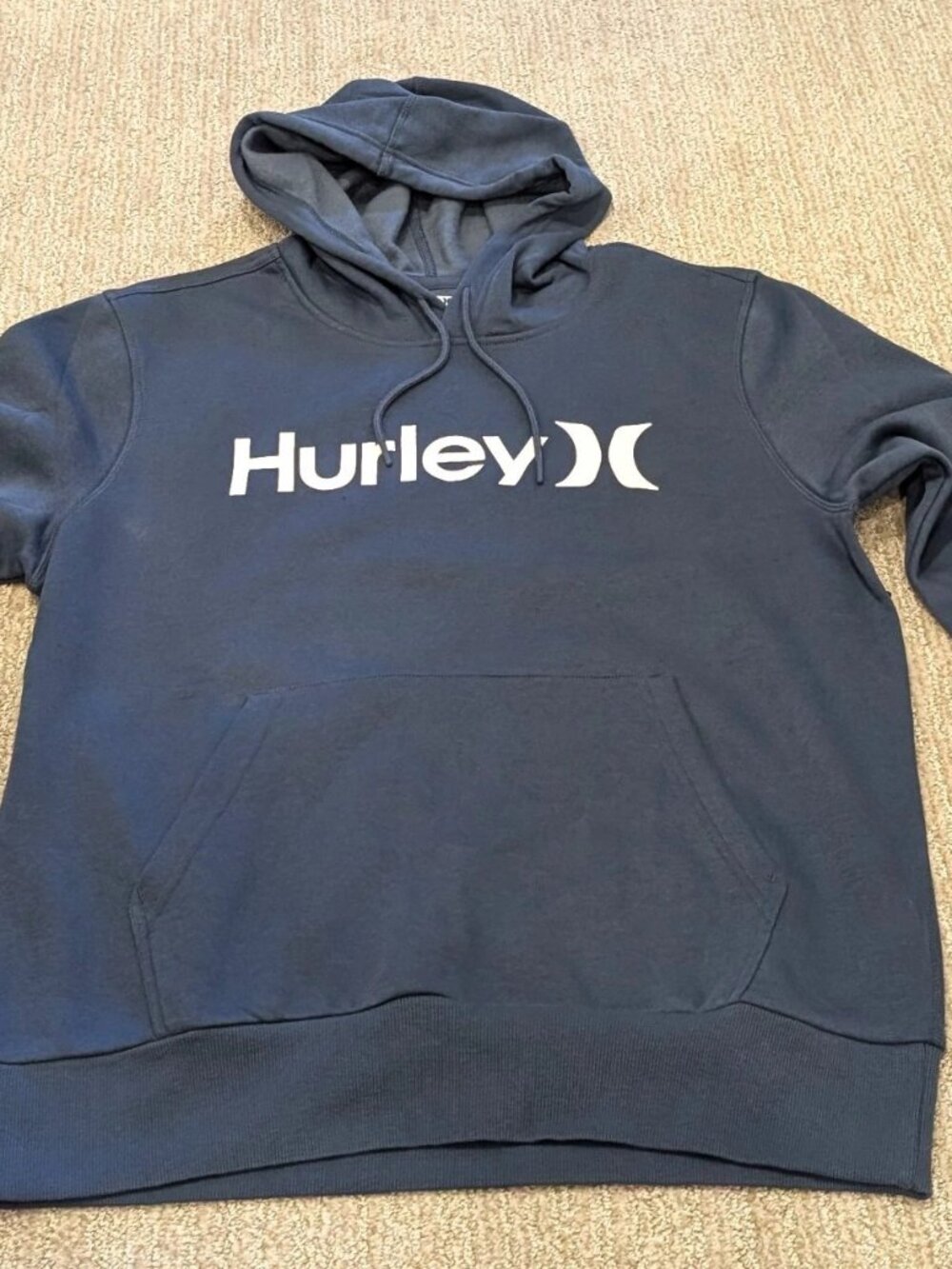 Hurley Mens Fleece Pullover Hoodie Medium Diffused Blue HFA24VMP-15606 NWT